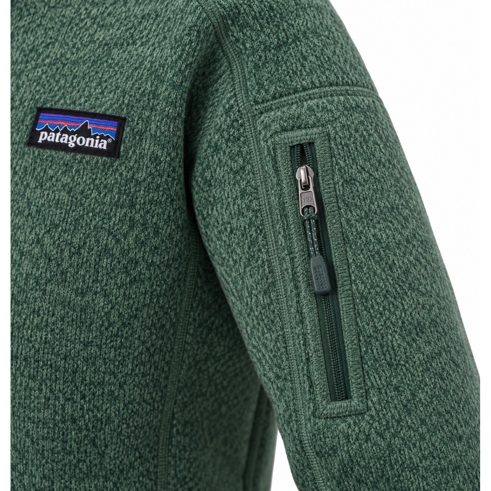 Patagonia Better Sweater 1/4 Zip Pullover Hemlock Green Women's Large EUC - Picture 4 of 4
